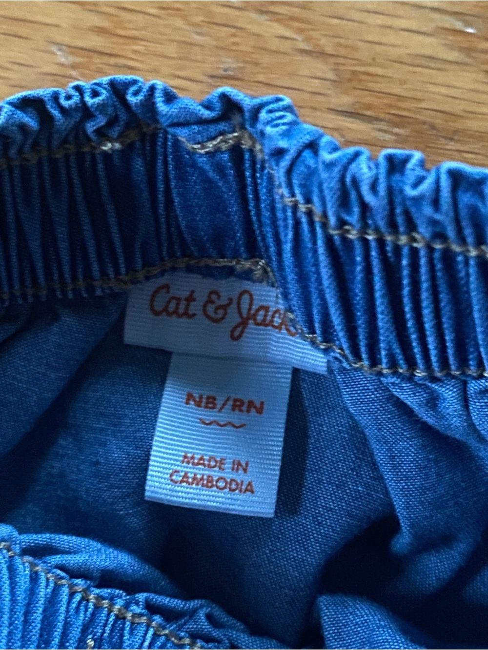 Cat & Jack Denim-Style Blue Baby Pull-On Shorts